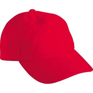 Myrtle Beach Adults Unisex 6 Panel Raver Cap / Signal Red